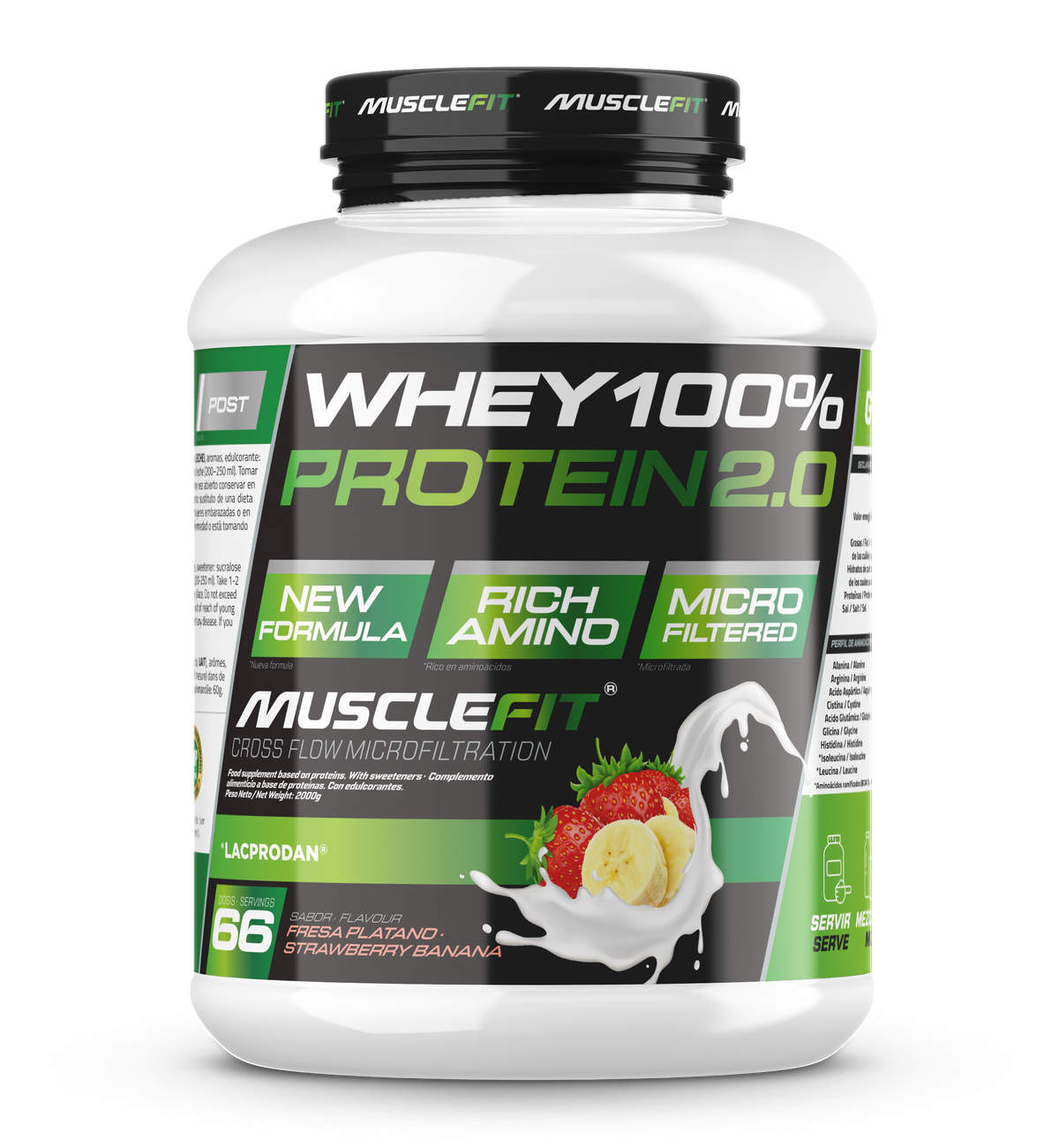 WHEY 100% Protein 2kg - MuscleFit | Creación de Músculo