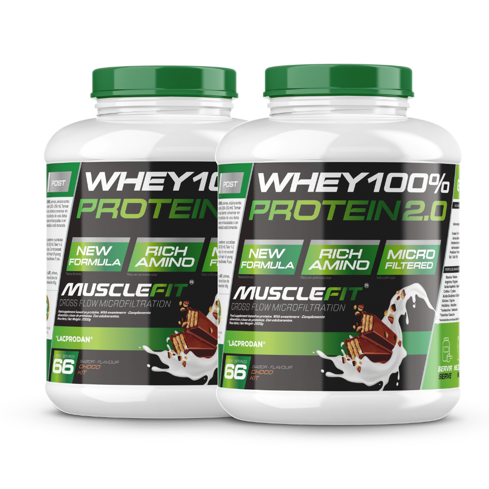 Whey 100% Protein 4kg MuscleFit | Gana masa muscular rapido