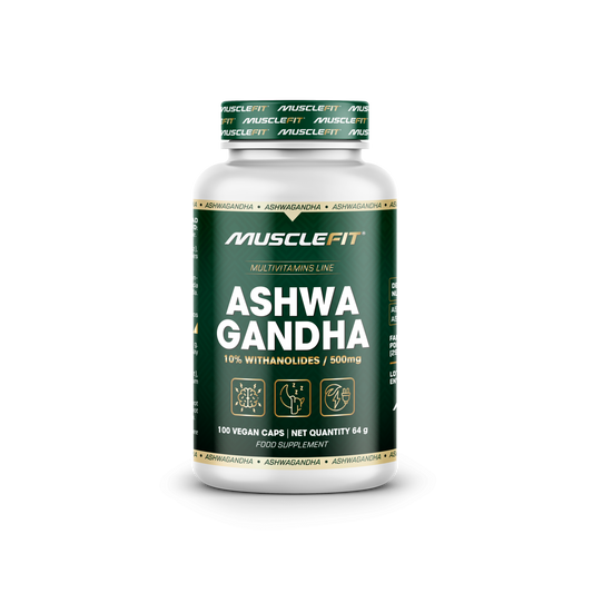 ASHWAGANDHA 100 cápsulas MUSCLEFIT