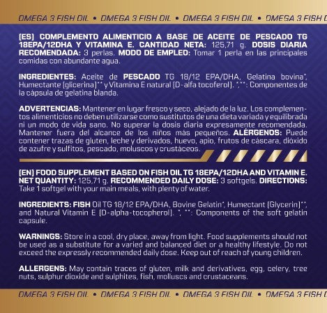 Omega 3 Fish Oil Musclefit - 90 perlas