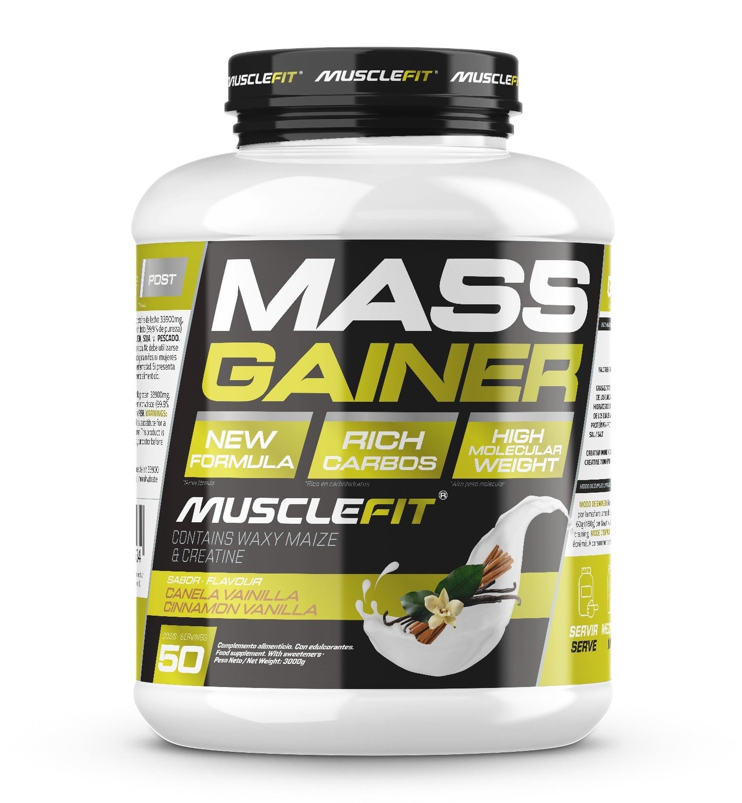 Ganador de Peso 3kg MuscleFit | Mass Gainer para ganar masa