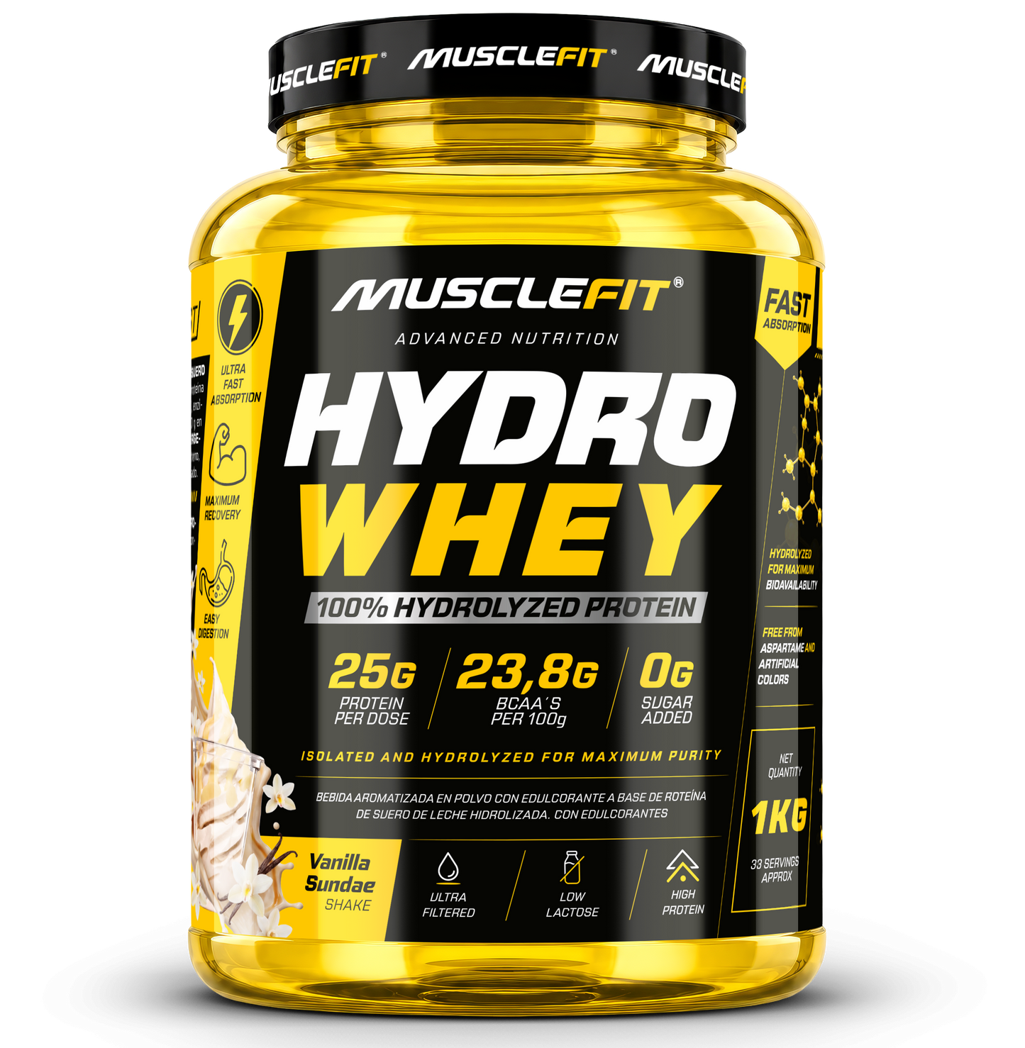 HYDRO WHEY 1kg - Musclefit