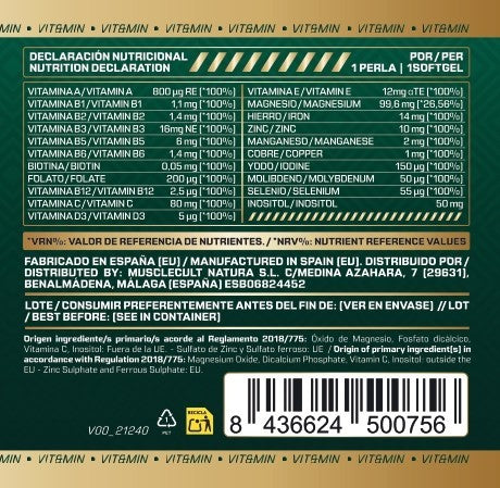 Pack Multivitaminas + Omega 3 MuscleFit | Salud completa diaria
