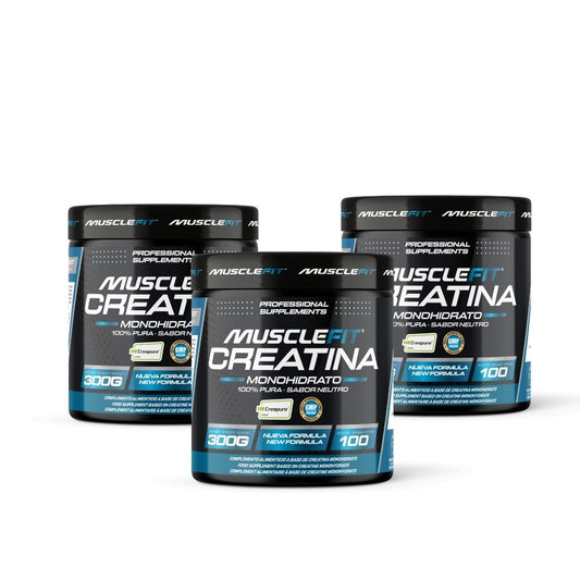 ¡Pack Ahorro! 3 x Creatina Creapure 300g - MuscleFit