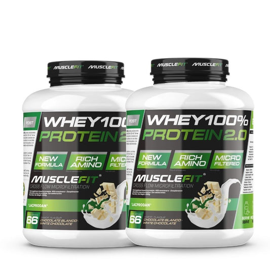 Pack 2 x Whey 100% Protein 2kg - MuscleFit