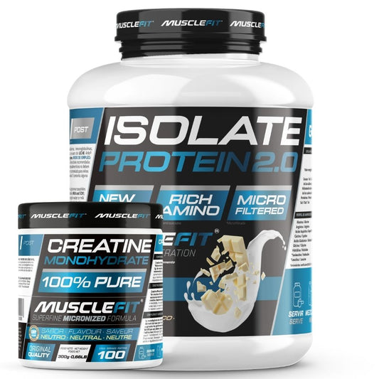Pack Proteina ISO 2kg y Creatina 300g  - Musclefit | Aumento Muscular