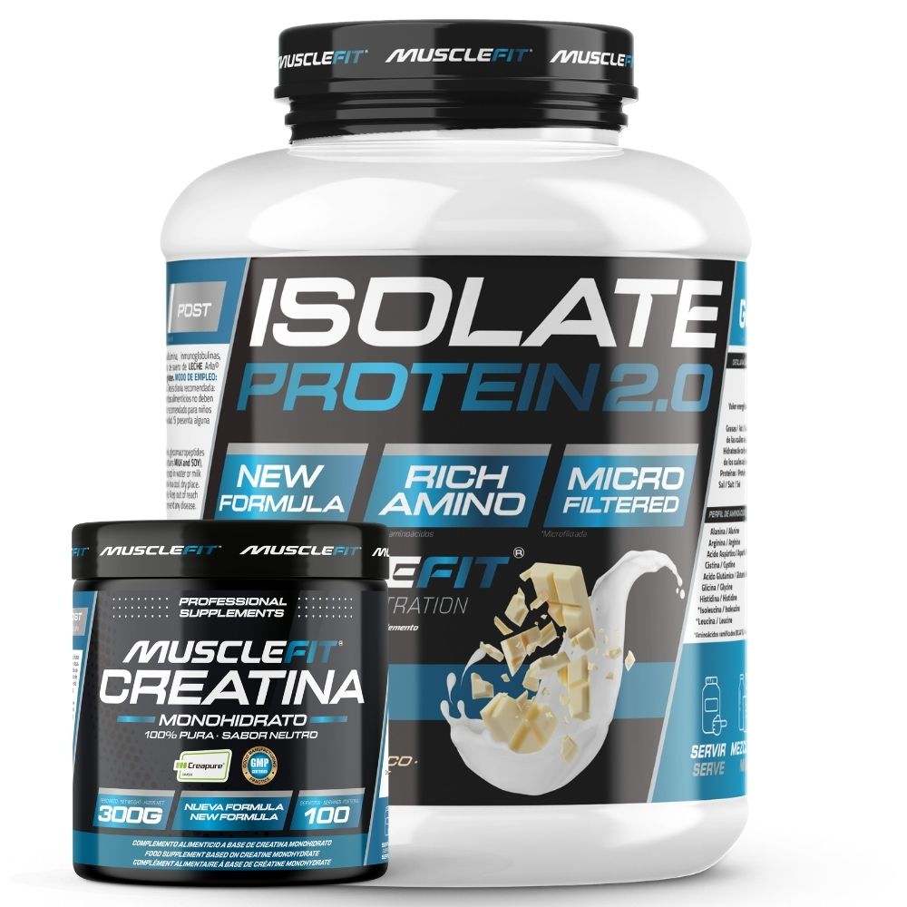 Pack Isolate 2kg + Creapure 300g - Musclefit