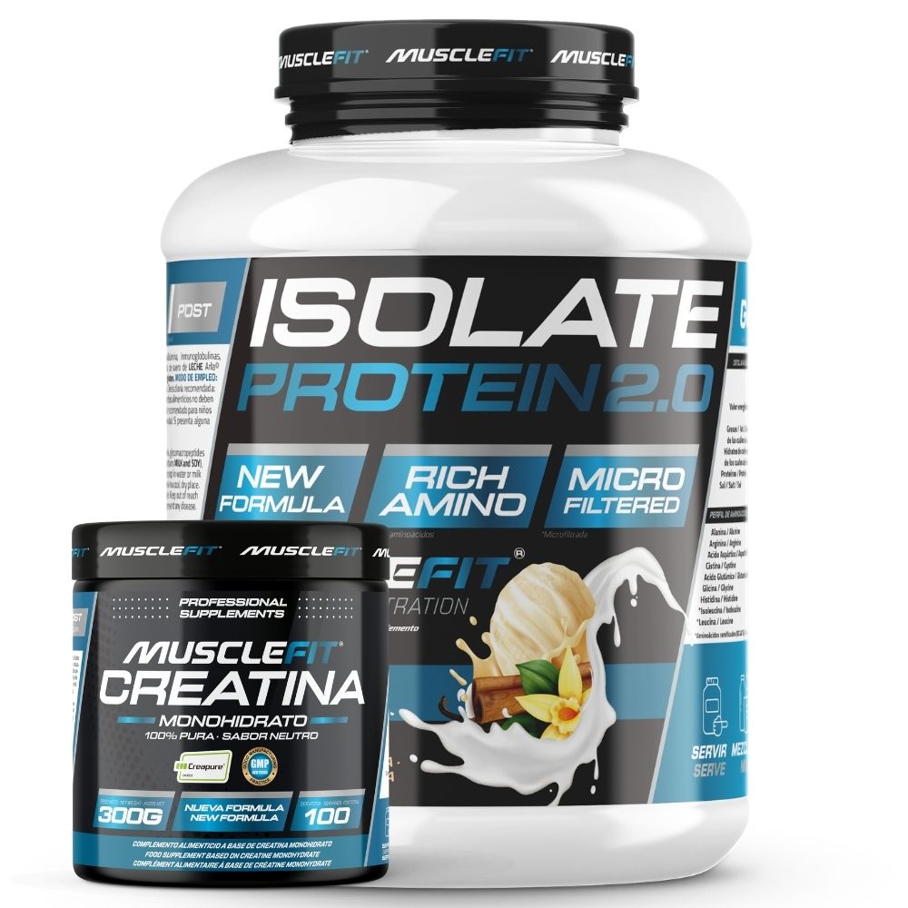 Pack Isolate 2kg + Creapure 300g - Musclefit