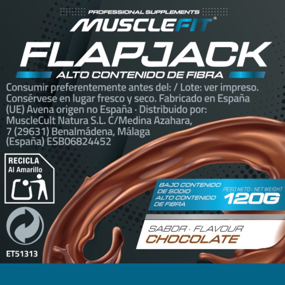FLAPJACK 120g - MuscleFit Barritas de avena