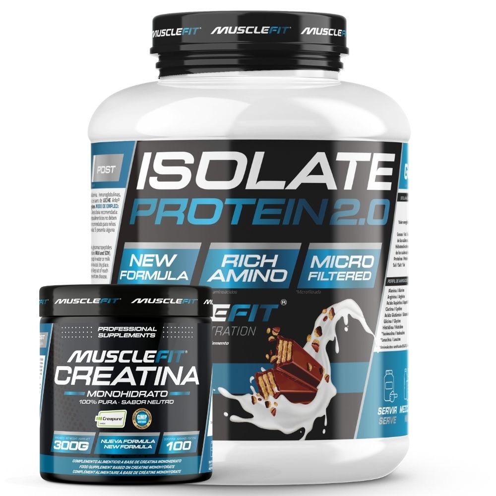 Pack Isolate 2kg + Creapure 300g - Musclefit