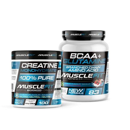 Pack Glutamina + BCAA´s 500g + Creatina Monohidrato - MuscleFit