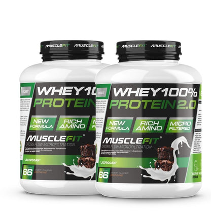 Pack 2 x Whey 100% Protein 2kg - MuscleFit