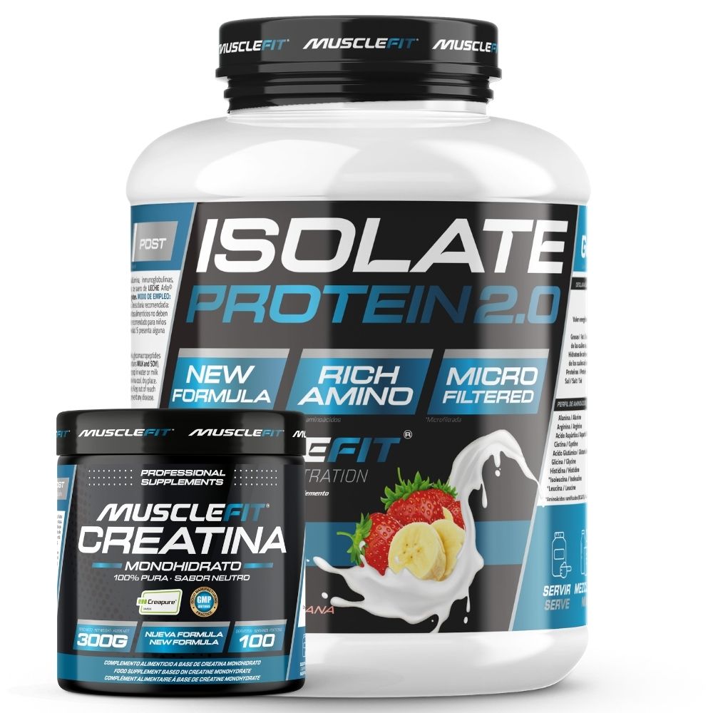 Pack Isolate 2kg + Creapure 300g - Musclefit