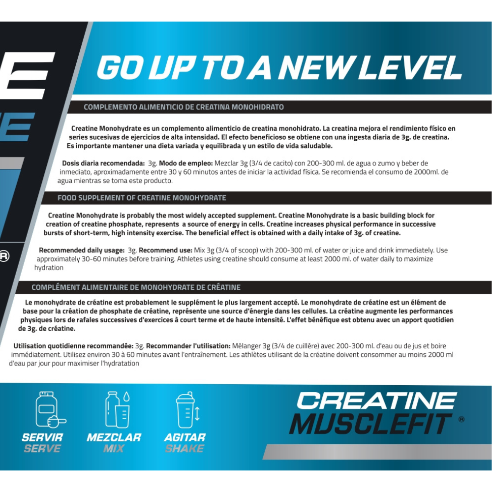 PACK 2 x Creatina Monohidrato Micronizada 300g - Musclefit