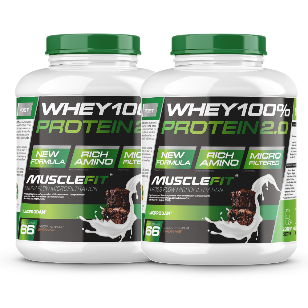 Whey 100% Protein 4kg MuscleFit | Gana masa muscular rapido