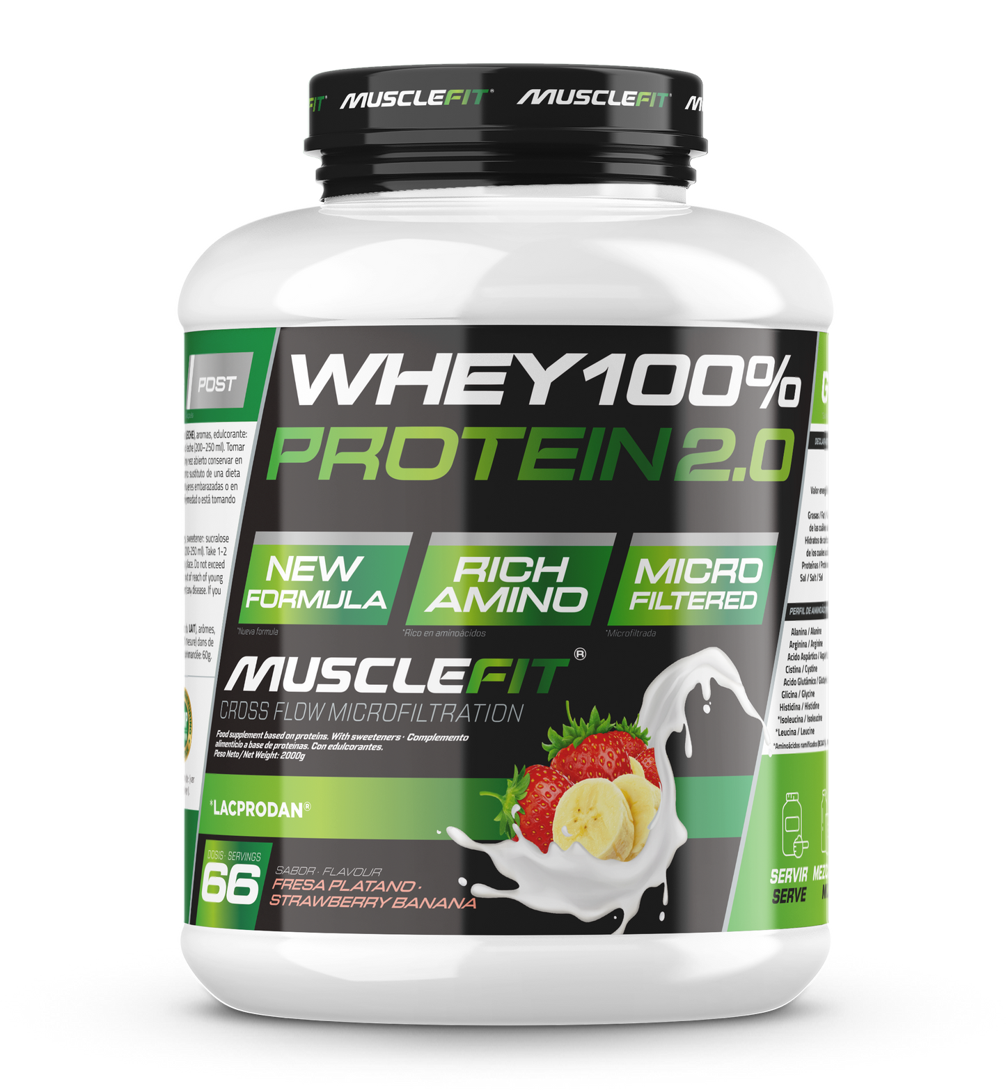 WHEY 100% Protein 2kg - MuscleFit | Creación de Músculo