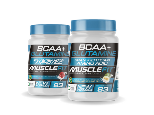 Pack x2 Glutamina + BCAA´s 500g - MuscleFit |Mantener Masa Muscular