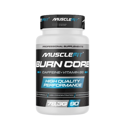 BurnCore Cafeina + Vitamina B6 - MuscleFit│90 capsula