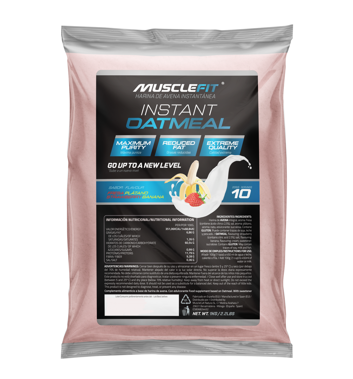 Harina de Avena 1kg - MuscleFit