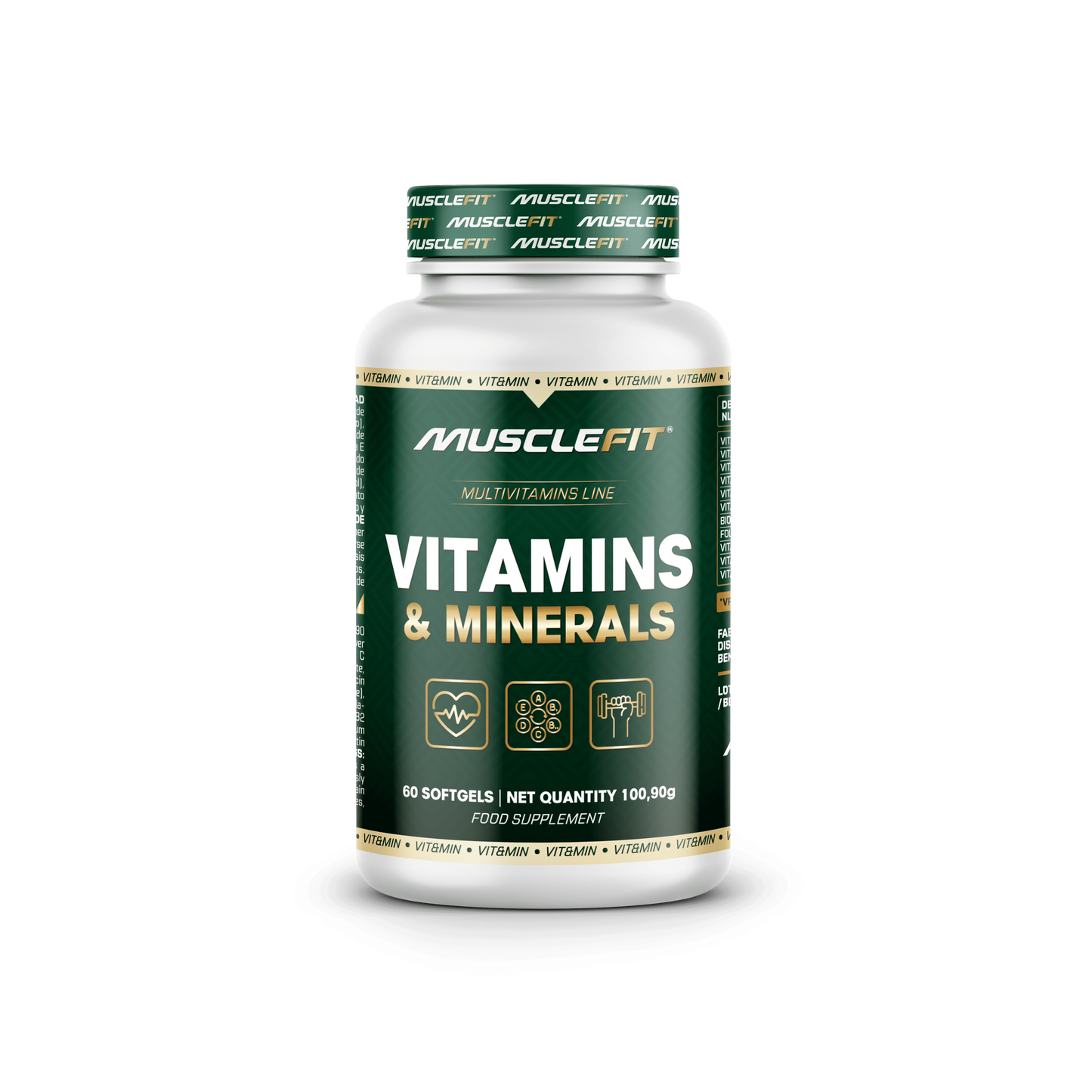 Multivitaminas MuscleFit 60 capsulas | Salud y energia diaria