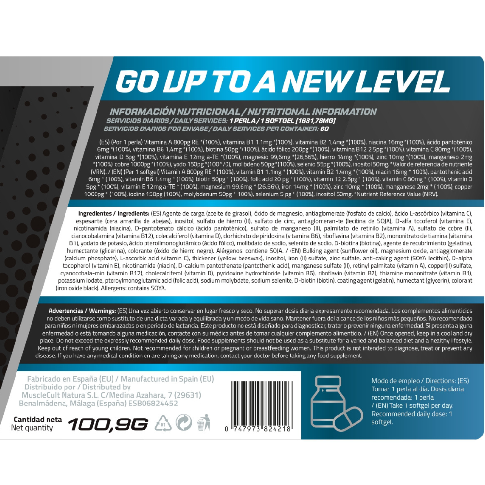 Pack Isolate 2kg + Creatina + Multivitaminas | MuscleFit rendimiento total