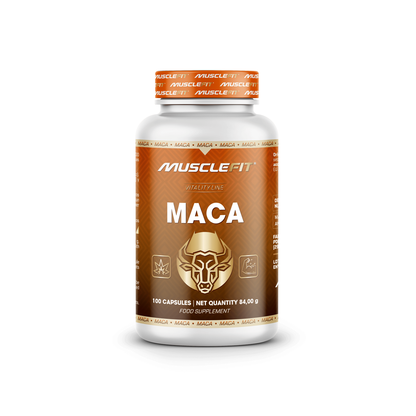 MACA ANDINA 4:1 - 100 cápsulas (700 mg por cápsula) - MUSCLEFIT