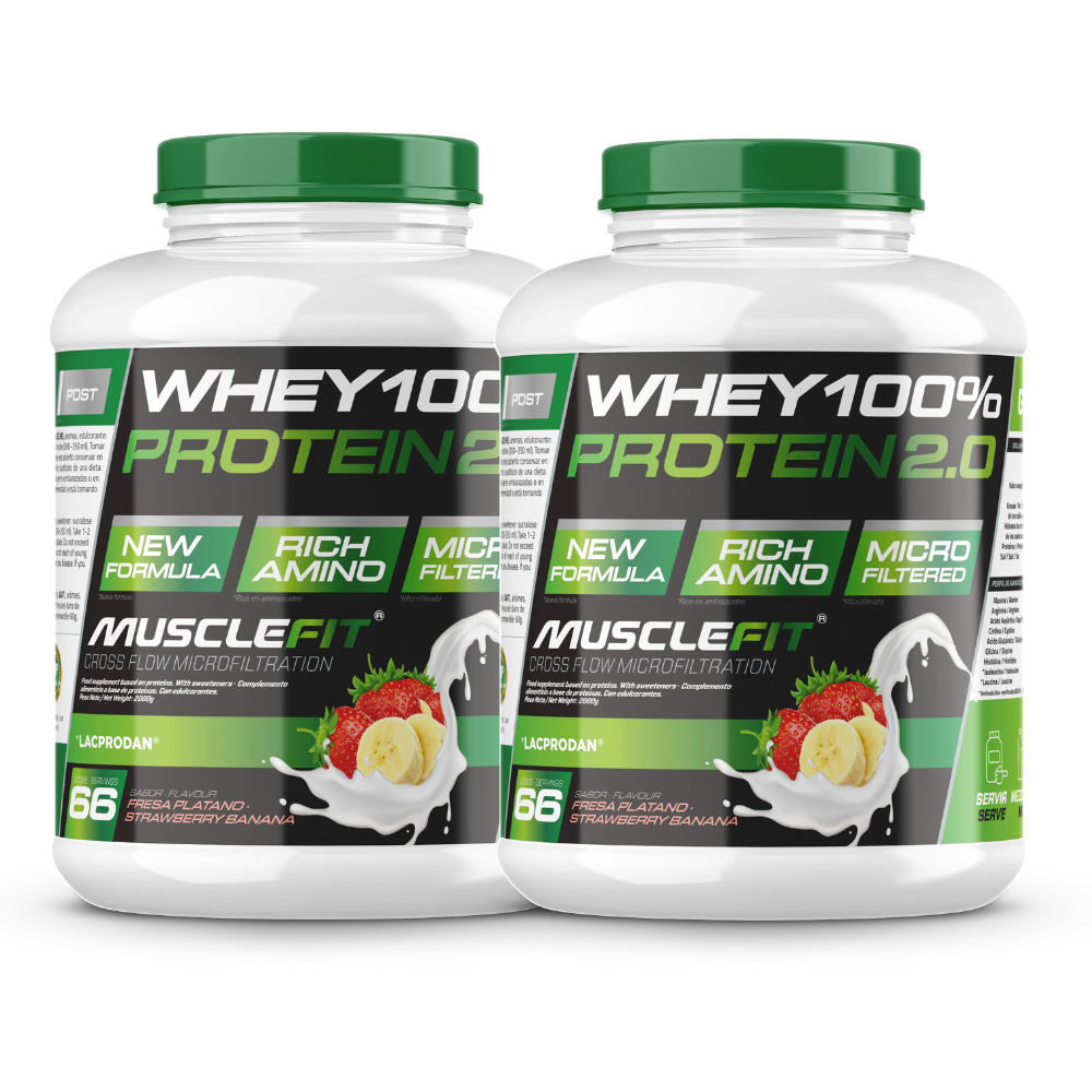 Whey 100% Protein 4kg MuscleFit | Gana masa muscular rapido