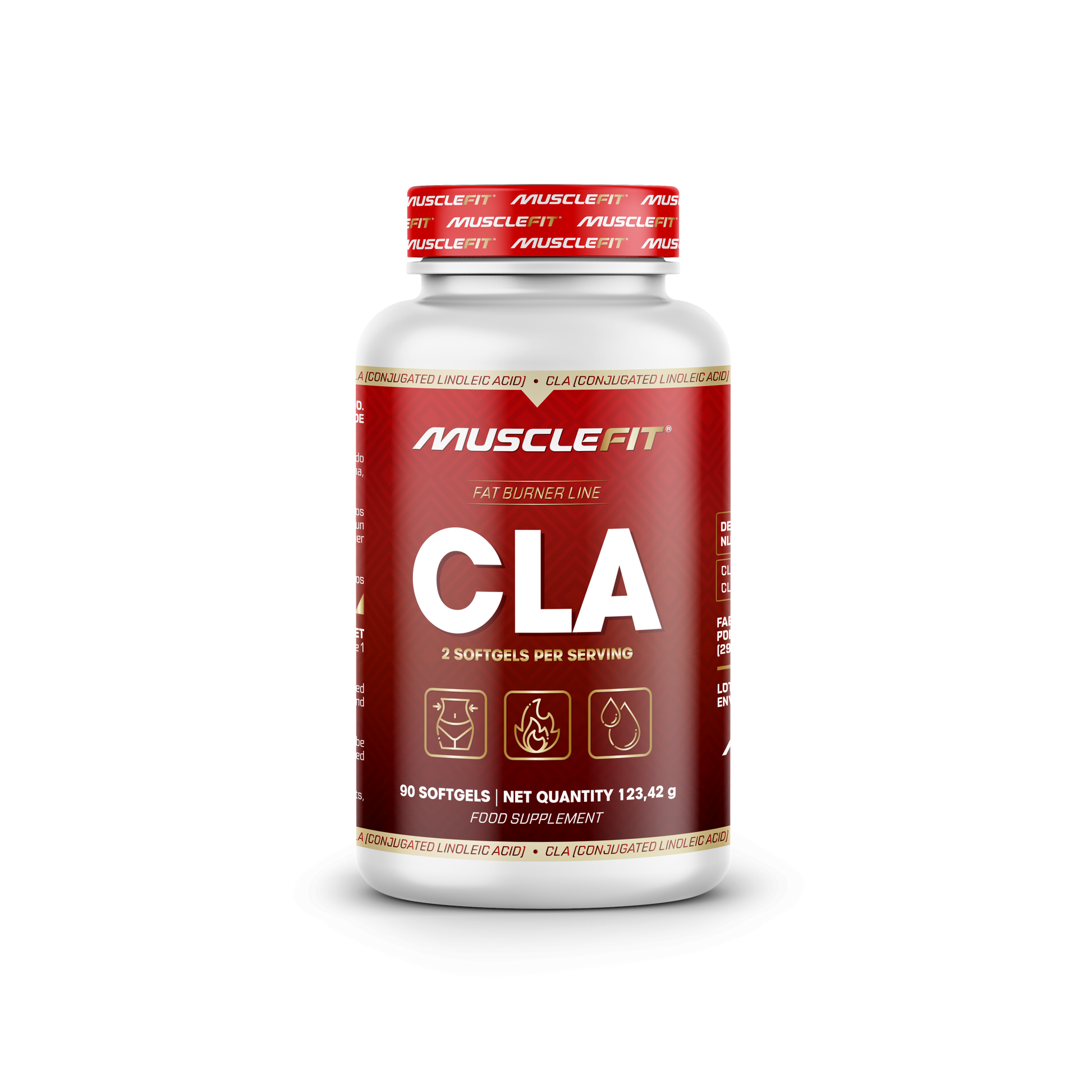 CLA - Pure Linoleic Acid - MuscleFit│90 cápsulas