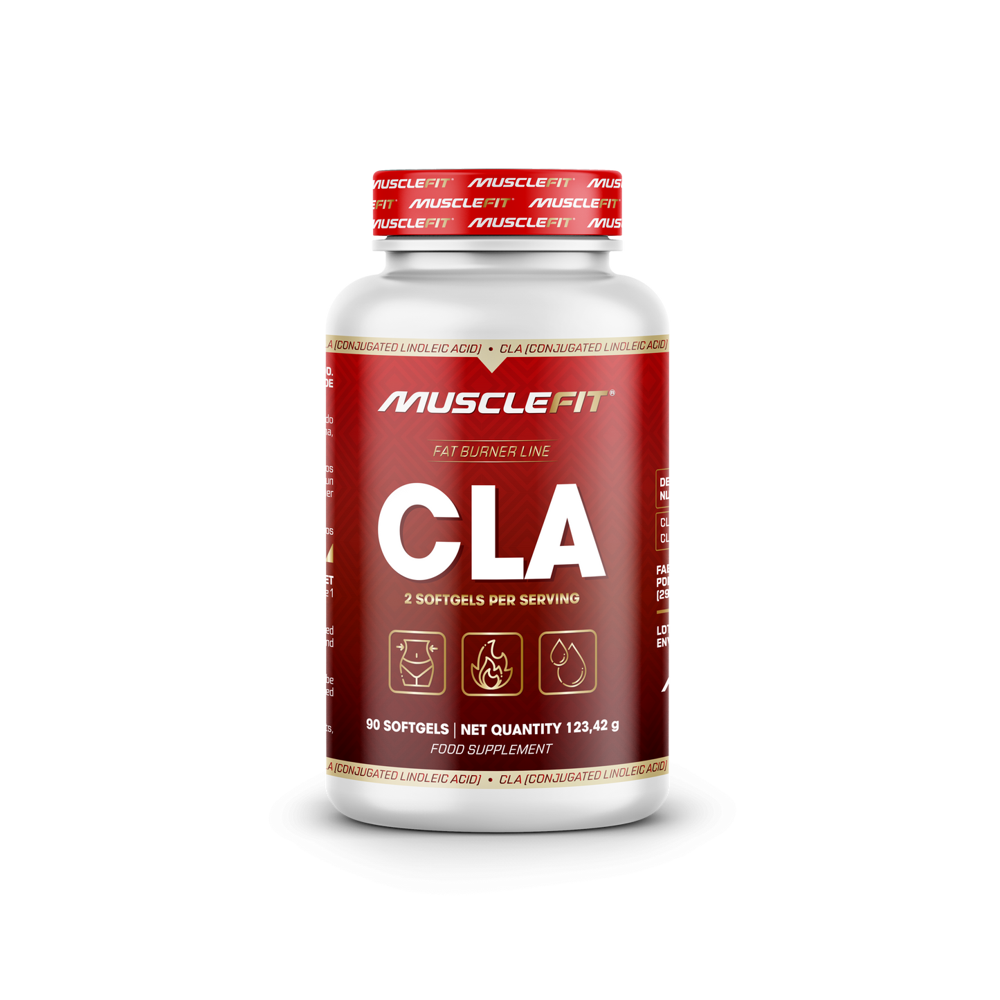 CLA - Pure Linoleic Acid - MuscleFit│90 cápsulas