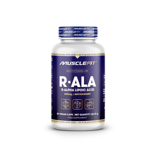 R-ALA Ácido ALFA - R Lipoico - MuscleFit│60 cápsulas