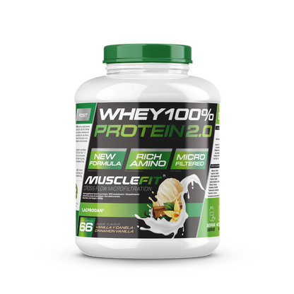 Whey 100% Protein 2000g MuscleFit | Concentrado para masa muscular