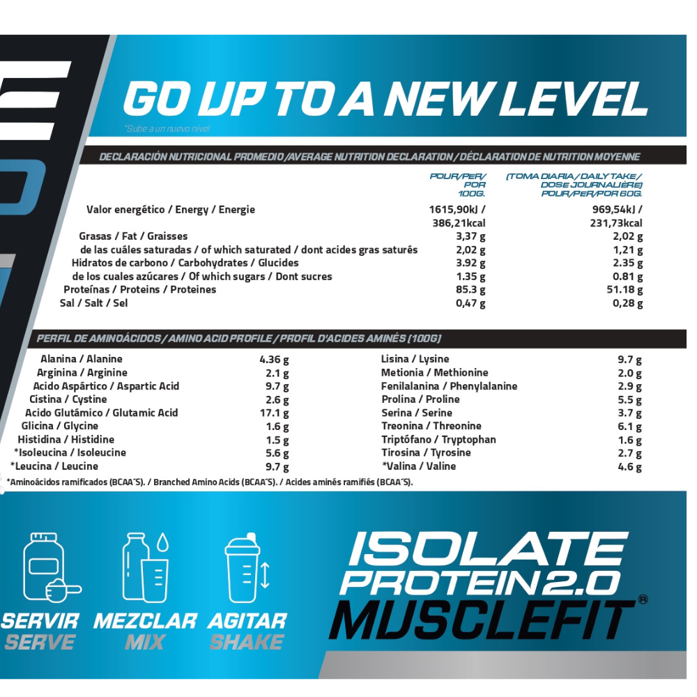 Pack ISO 2000g + Creatina 300g MuscleFit | Aumenta masa muscular