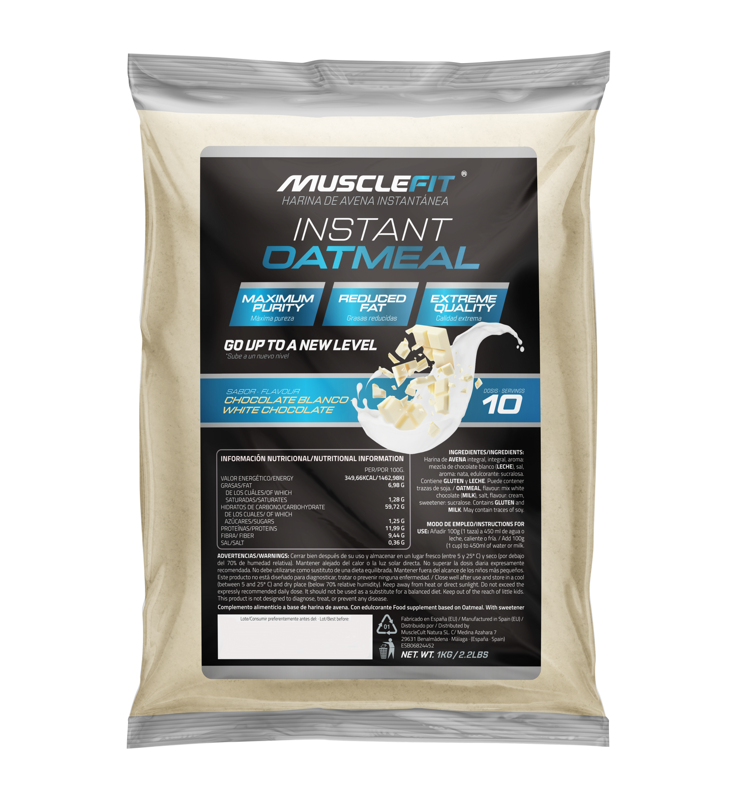 Harina de Avena 1kg - MuscleFit