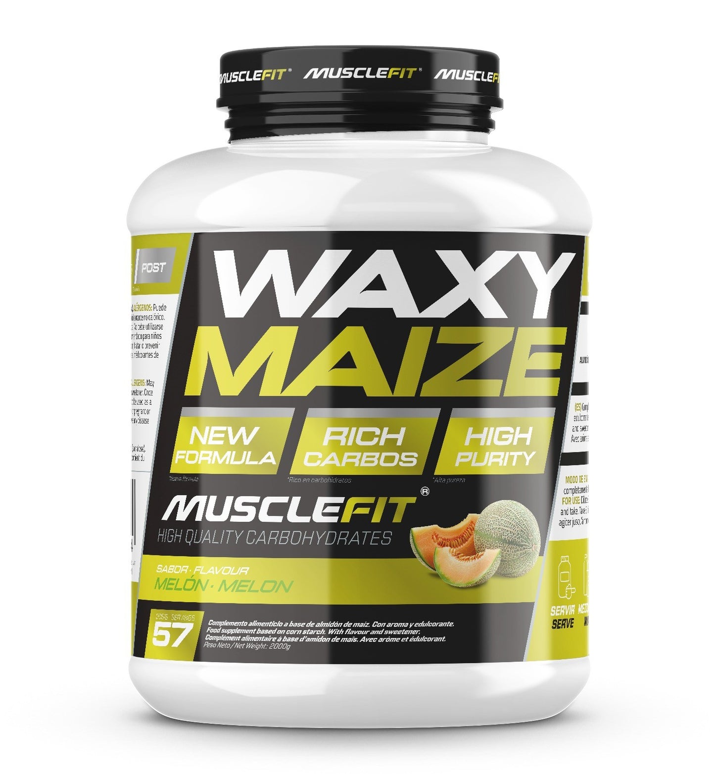 Waxy Maize 2kg MuscleFit | Almidon de maiz para energia y rendimiento