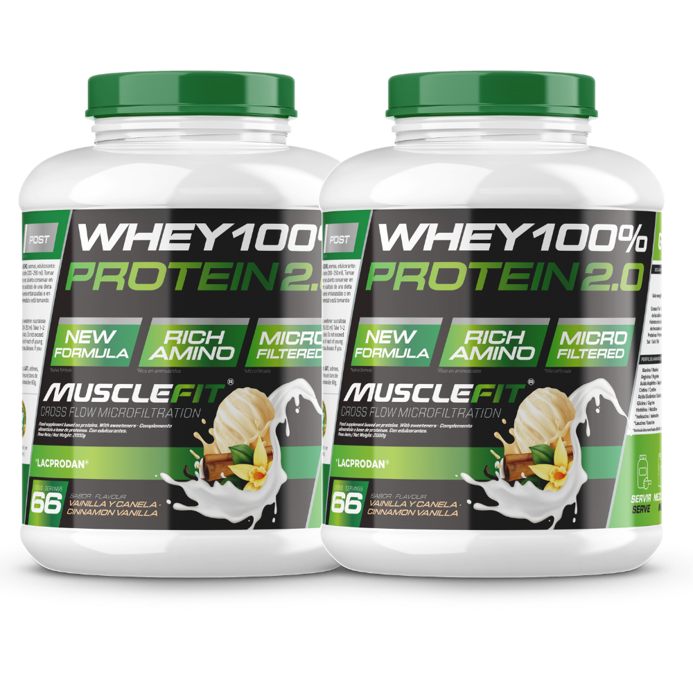 Whey 100% Protein 4kg MuscleFit | Gana masa muscular rapido