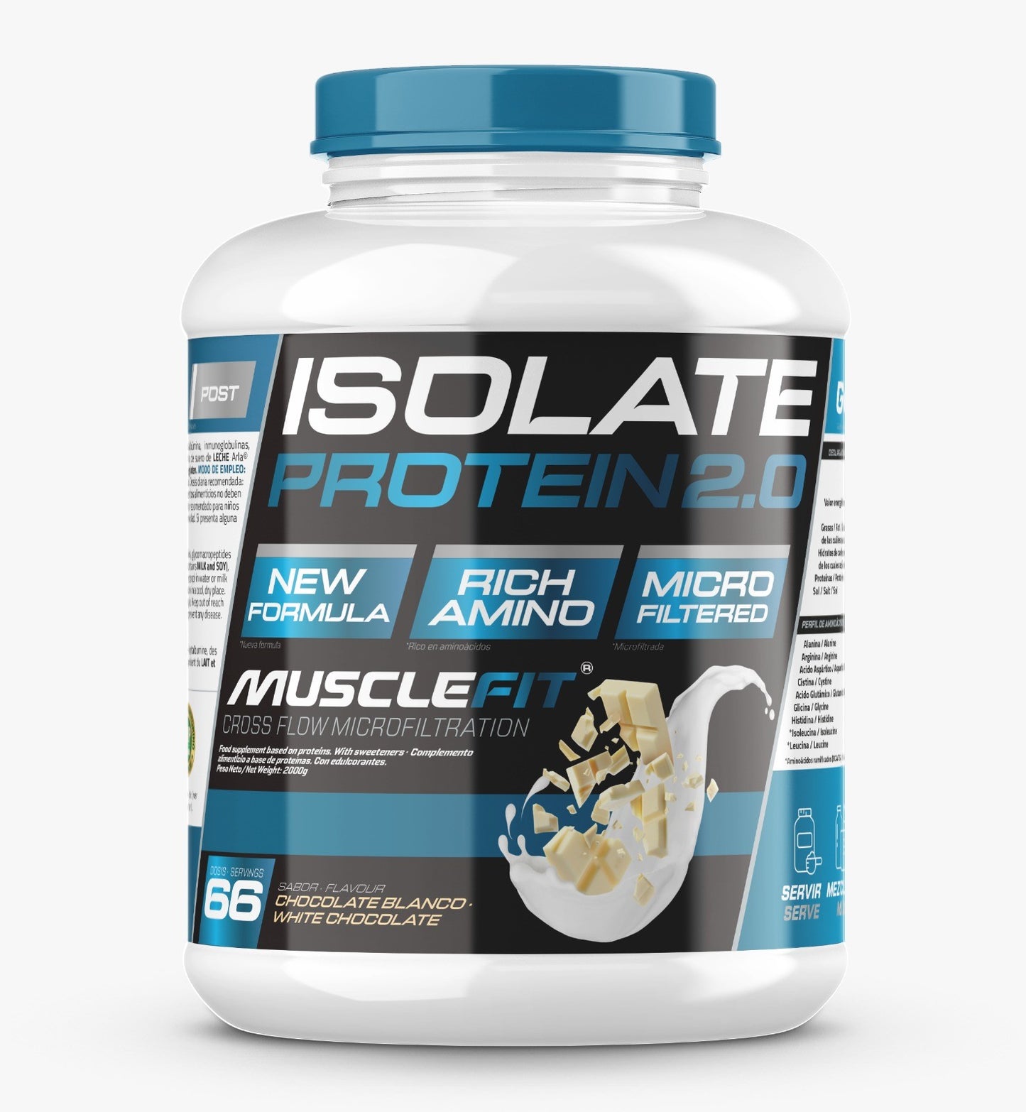 Isolate Protein 2.0 MuscleFit 2kg | Proteina aislada premium CFM