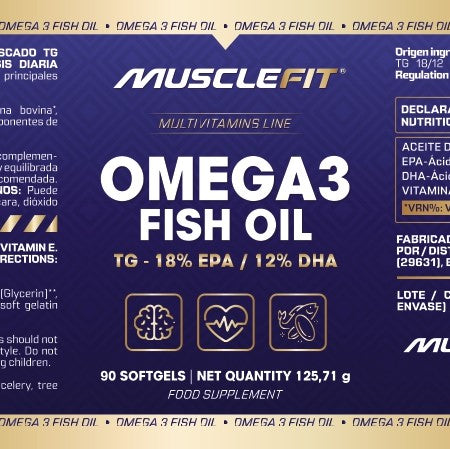 Omega 3 Fish Oil Musclefit - 90 perlas