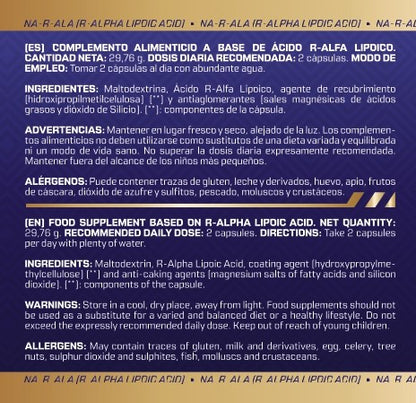 R-ALA MuscleFit | Ácido Alfa Lipoico Antioxidante