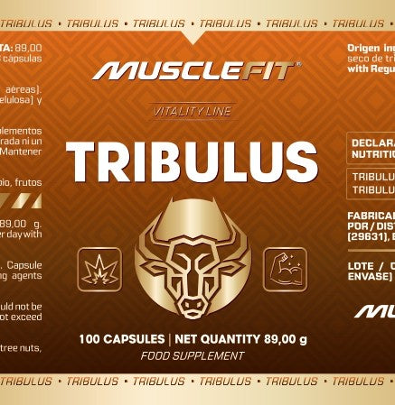 Tribulus Terrestris 90% Saponinas 750 mg | Alta concentración MUSCLEFIT