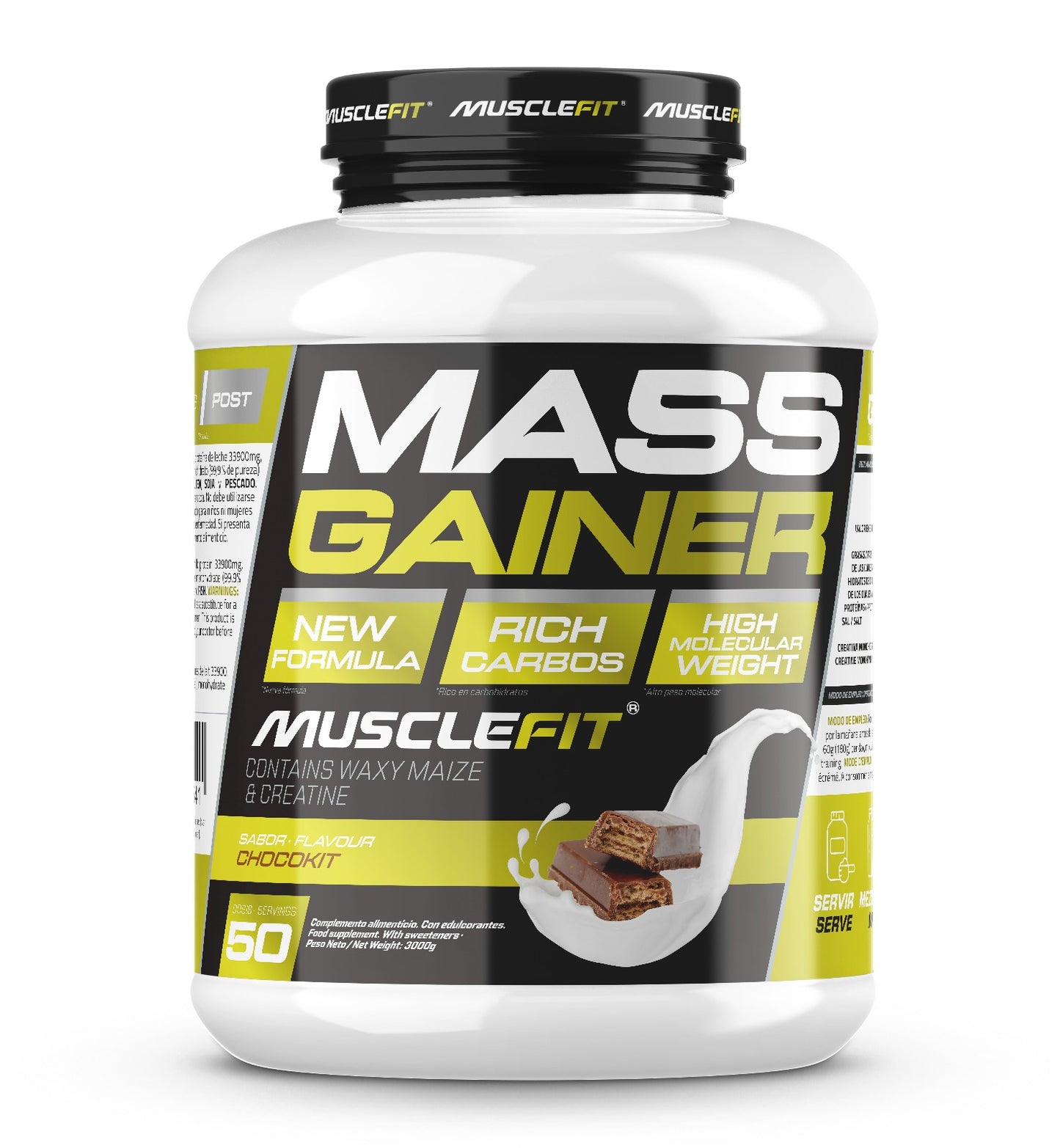 Ganadores de Peso 3kg - MuscleFit - mass gainer