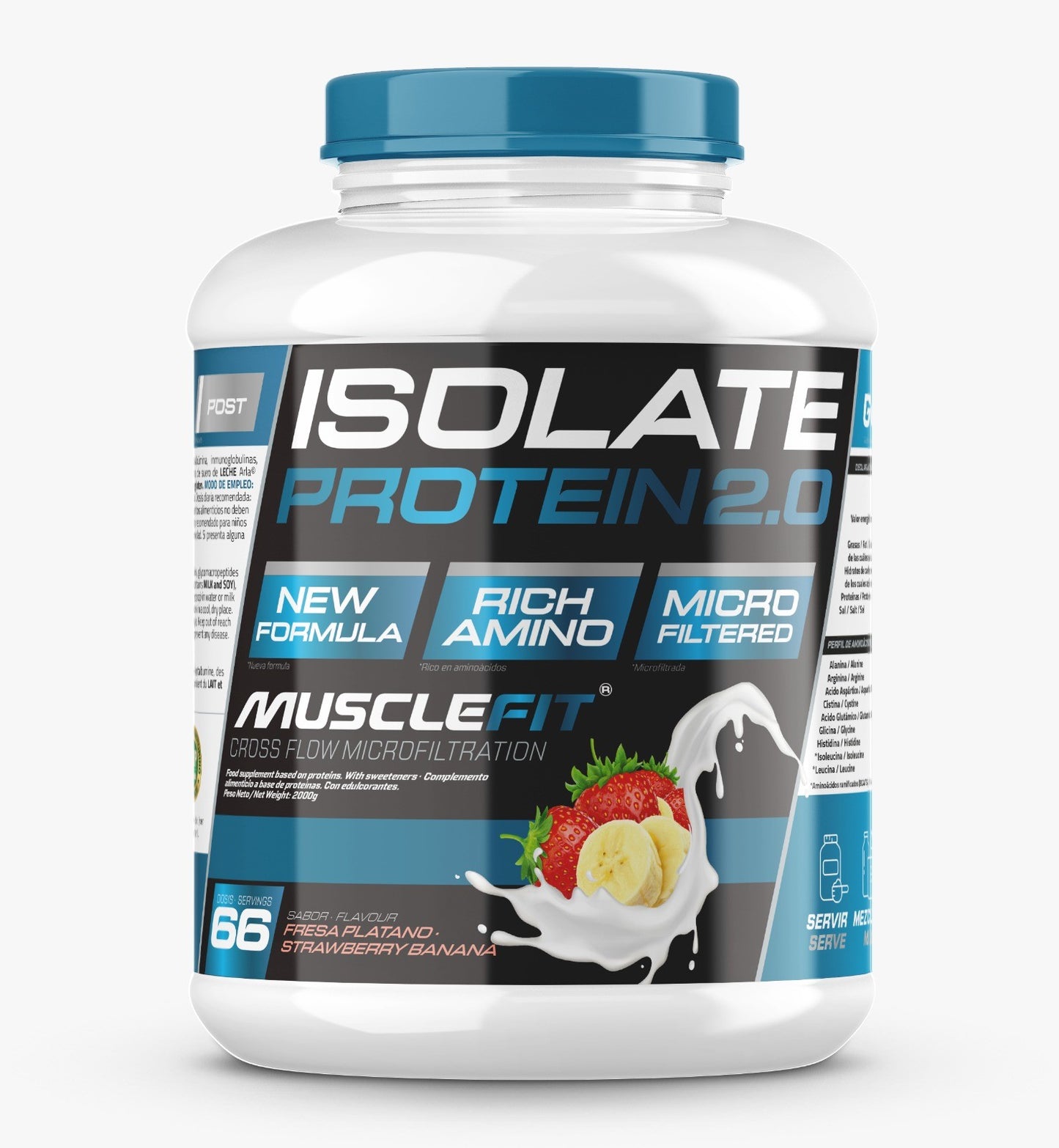 Isolate Protein 2.0 MuscleFit 2kg | Proteina aislada premium CFM
