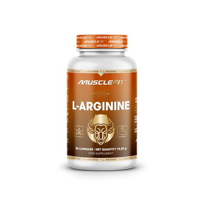 100% Arginina MuscleFit | 90 capsulas para fuerza y energia