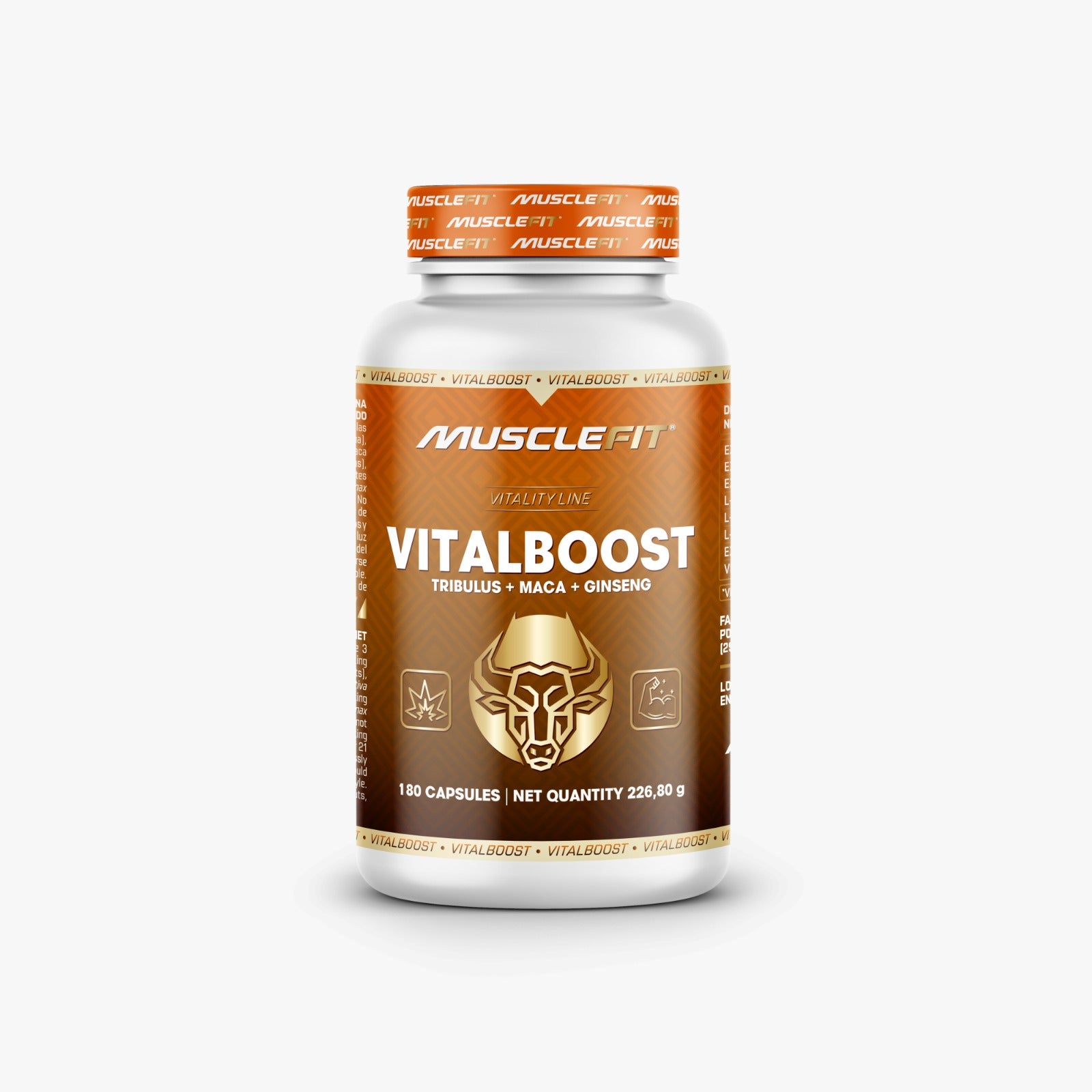 VITALBOOST - Tribulus + MACA + Ginseng - MuscleFit│180 cápsulas