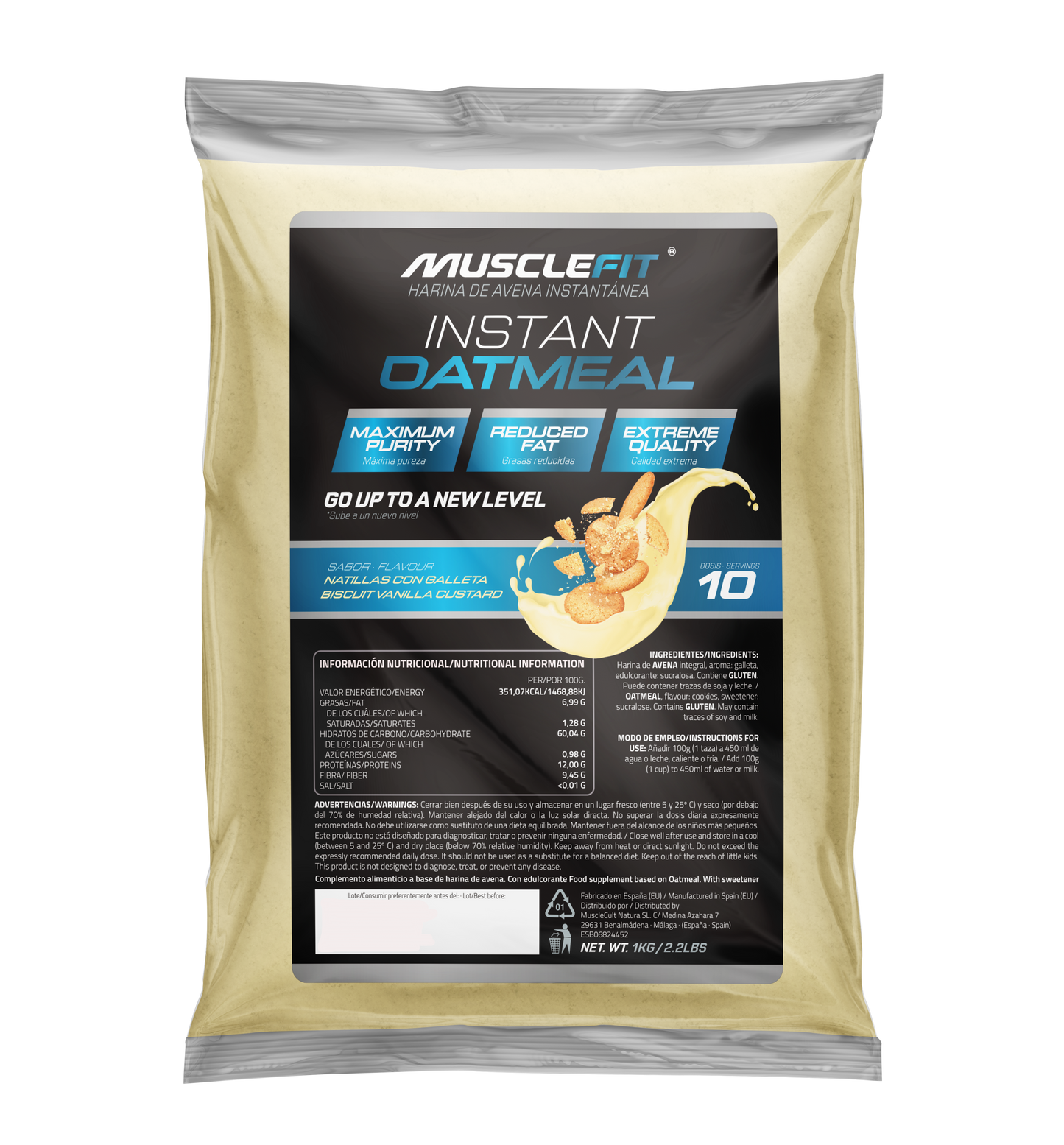 Harina de Avena 1kg - MuscleFit