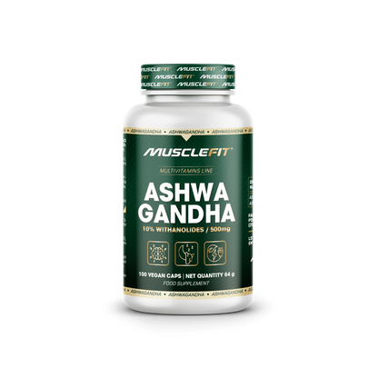 Ashwagandha 500 mg - 100 Vege-Cápsulas - MUSCLEFIT