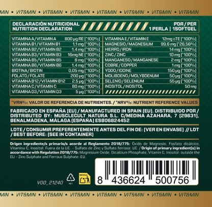 Pack Multivitaminas + Omega 3 MuscleFit | Salud completa diaria