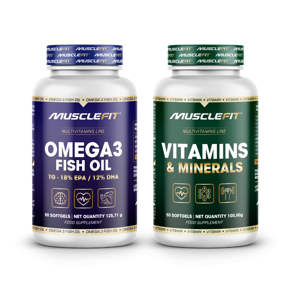 Pack Multivitaminas + Omega 3 MuscleFit | Salud completa diaria