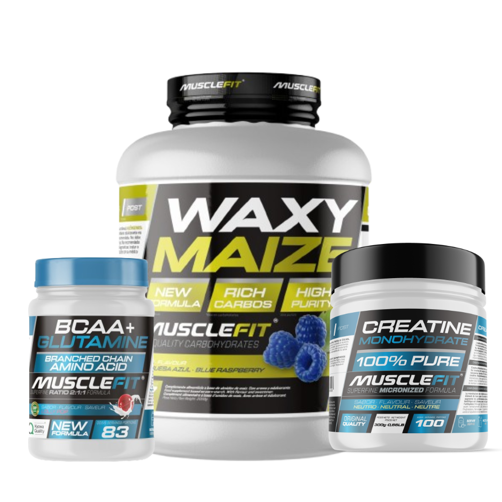 Pack Intra-Entreno MuscleFit | Maxy Maize 2kg + BCAA + Creatina