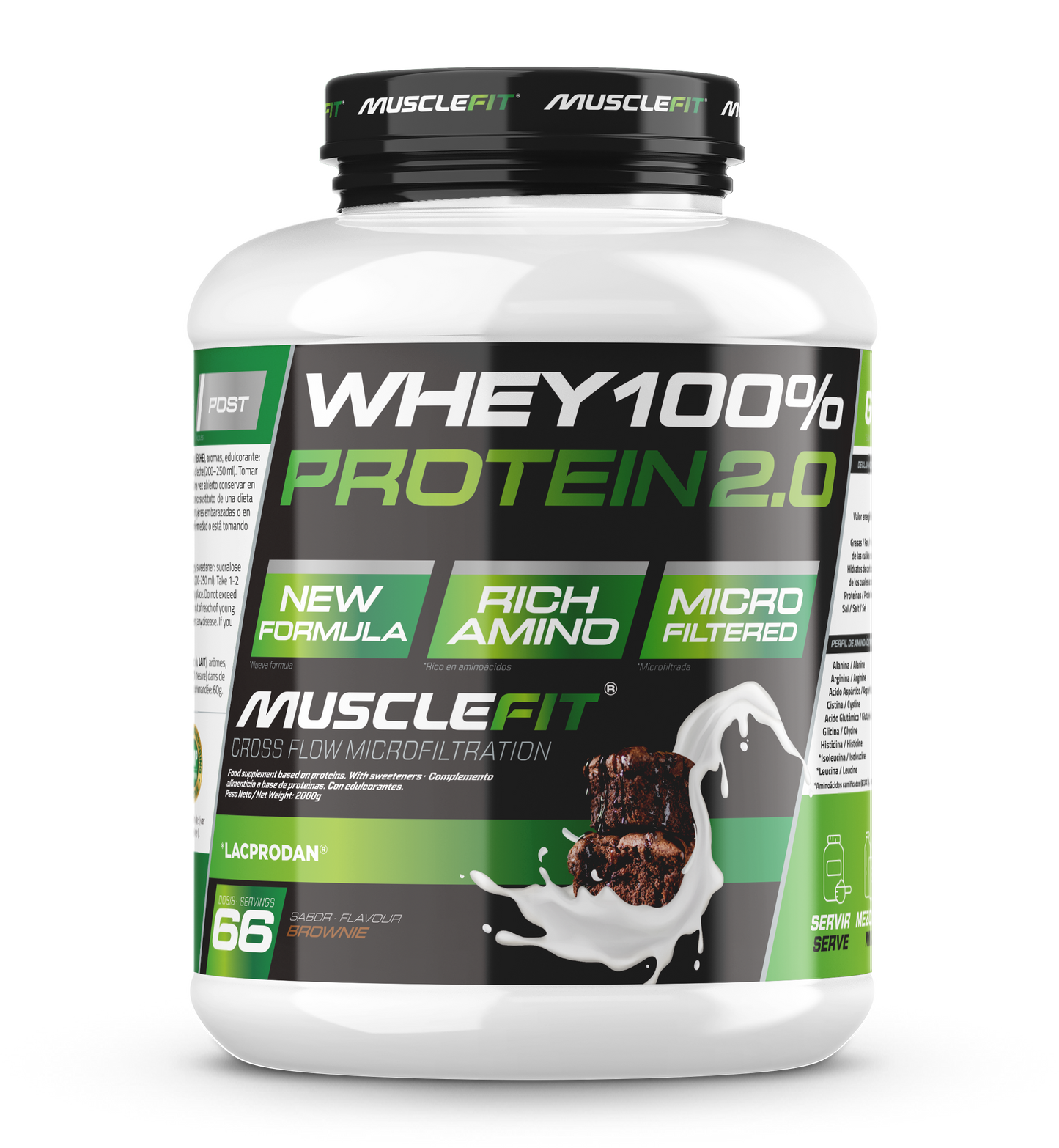 WHEY 100% Protein 2kg - MuscleFit | Creación de Músculo