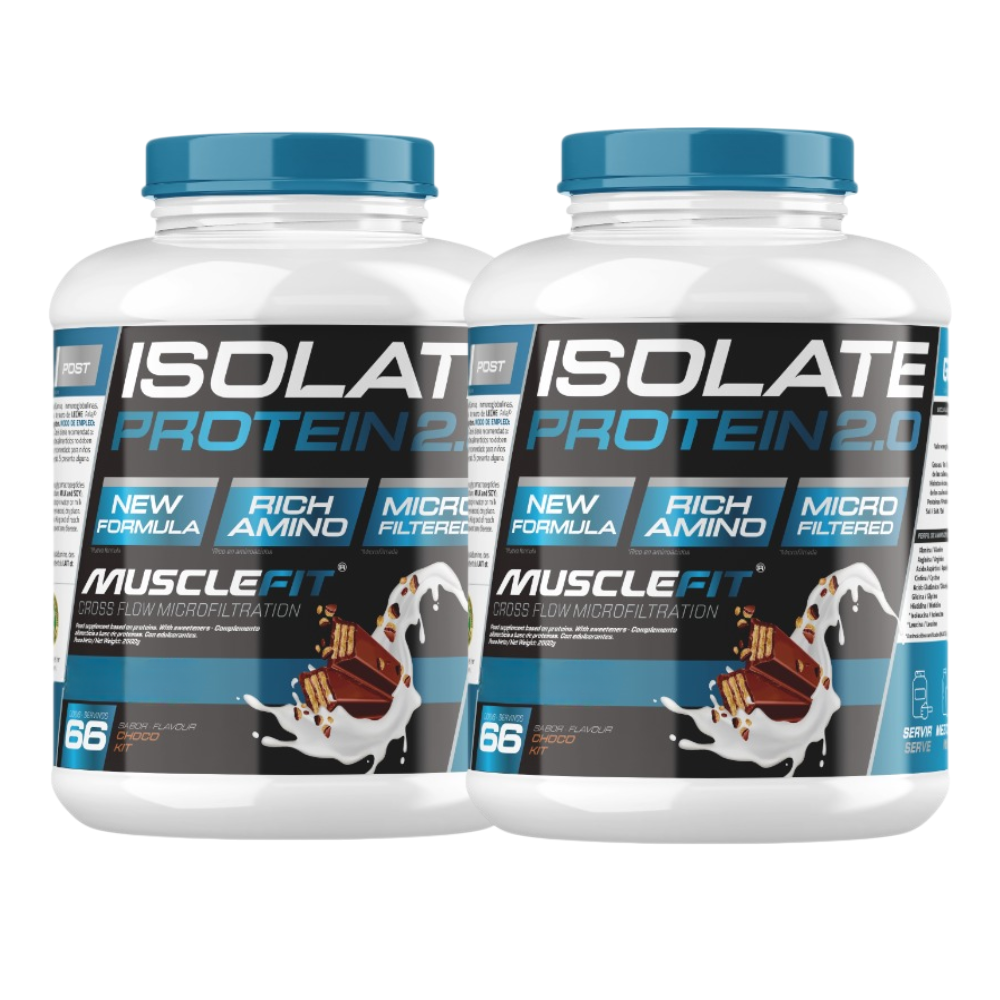 2 x Proteina ISO 2000g - MuscleFit | Aumentar Masa Muscular